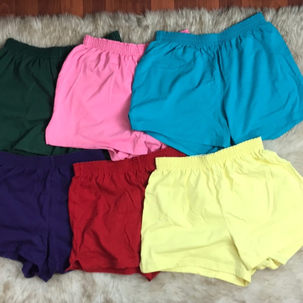 Soffe & Russel Cheer Shorts Lot of 6 Large & X-Large